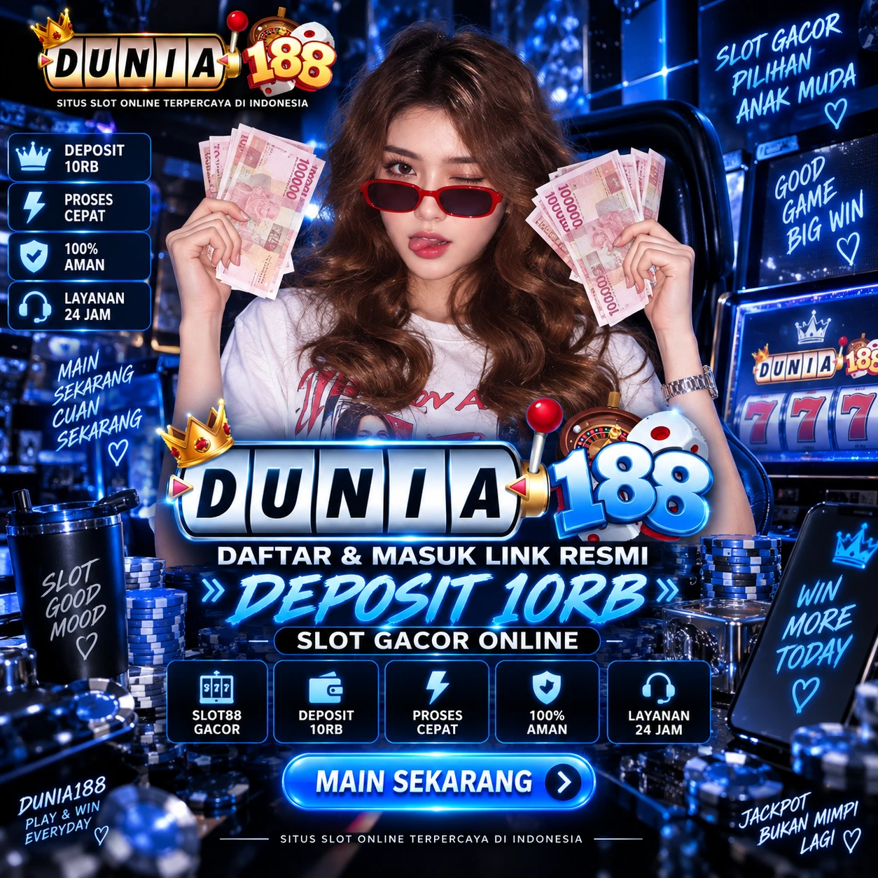 DUNIA188 : Link Situs Slot88 Gacor Malam Ini Deposit 10rb Gampang Maxwin